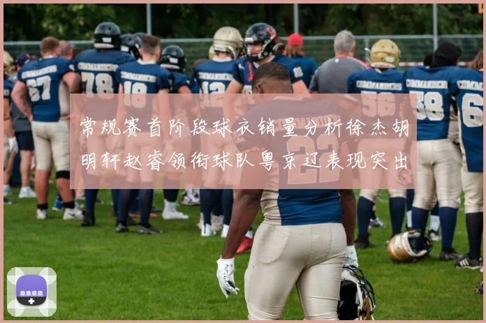 常规赛首阶段球衣销量分析徐杰胡明轩赵睿领衔球队粤京辽表现突出